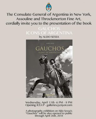 The Consulate General of Argentina in New York, Assouline and throckmorton Fine Art, cordially invite you to the presentation of the book